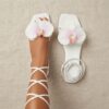 floral White Sandal